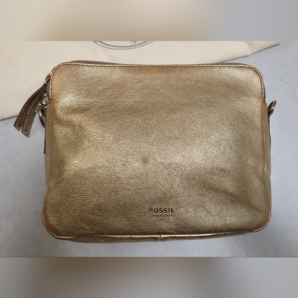 Fossil Gold Crossbody Purse - Picture 4 of 4